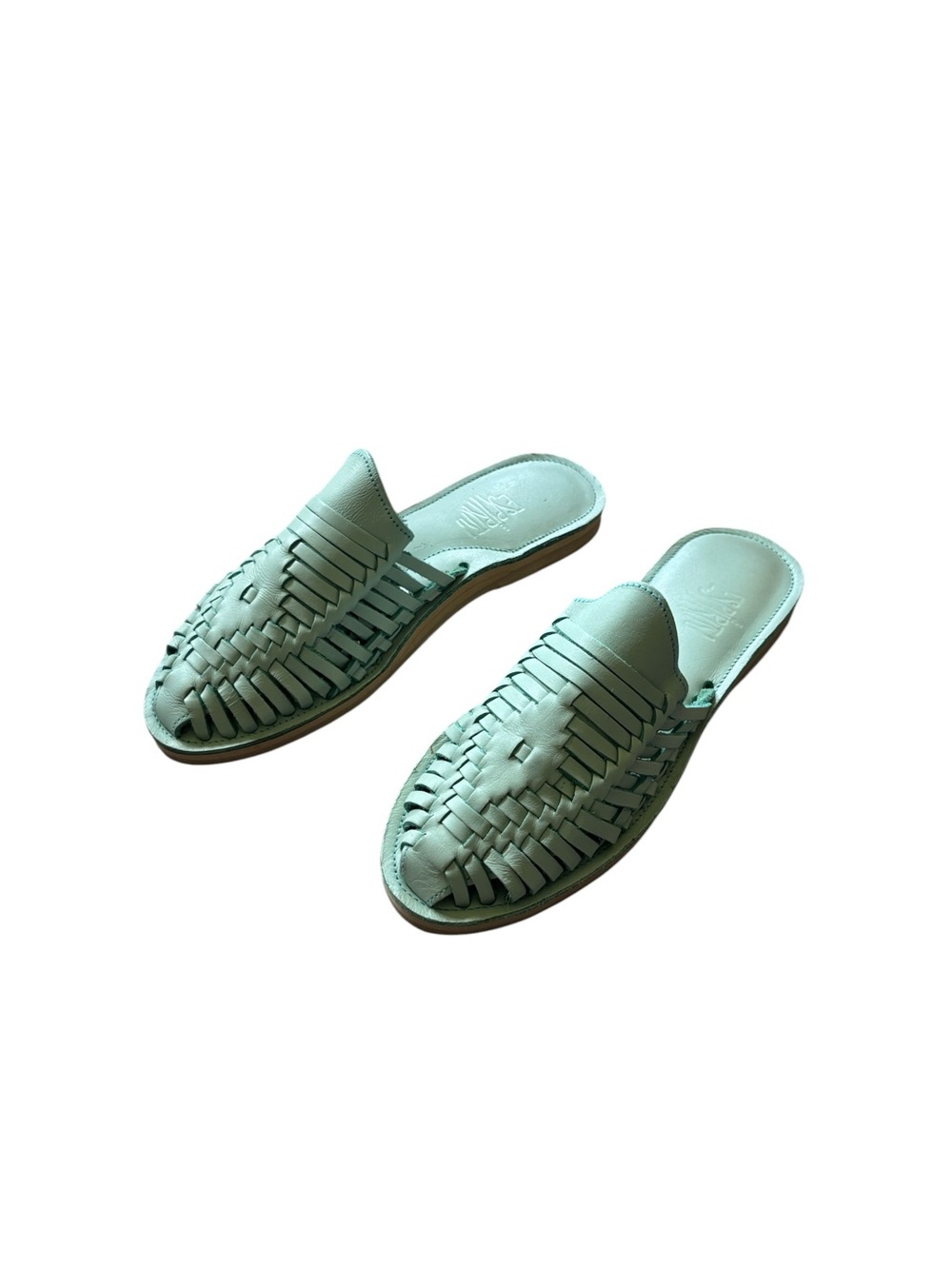 Mint Slip On Huarache Sandal- size 7